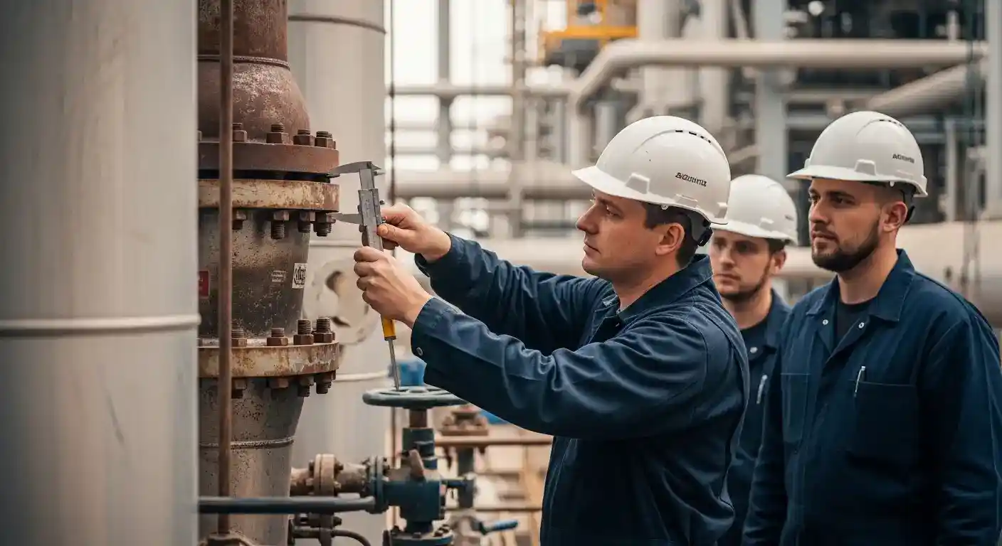 Análise Estrutural NR-13 aplicada em vaso de pressão industrial para mapeamento de espessura e avaliação de integridade