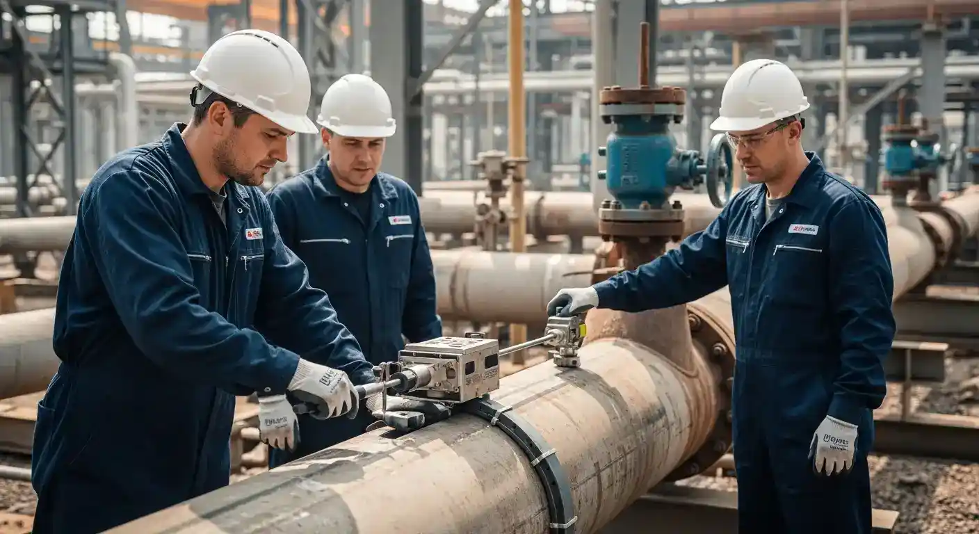 Avaliação de Integridade em Dutos utilizando técnicas de ultrassom e mapeamento de corrosão em tubulação industrial de grande porte.