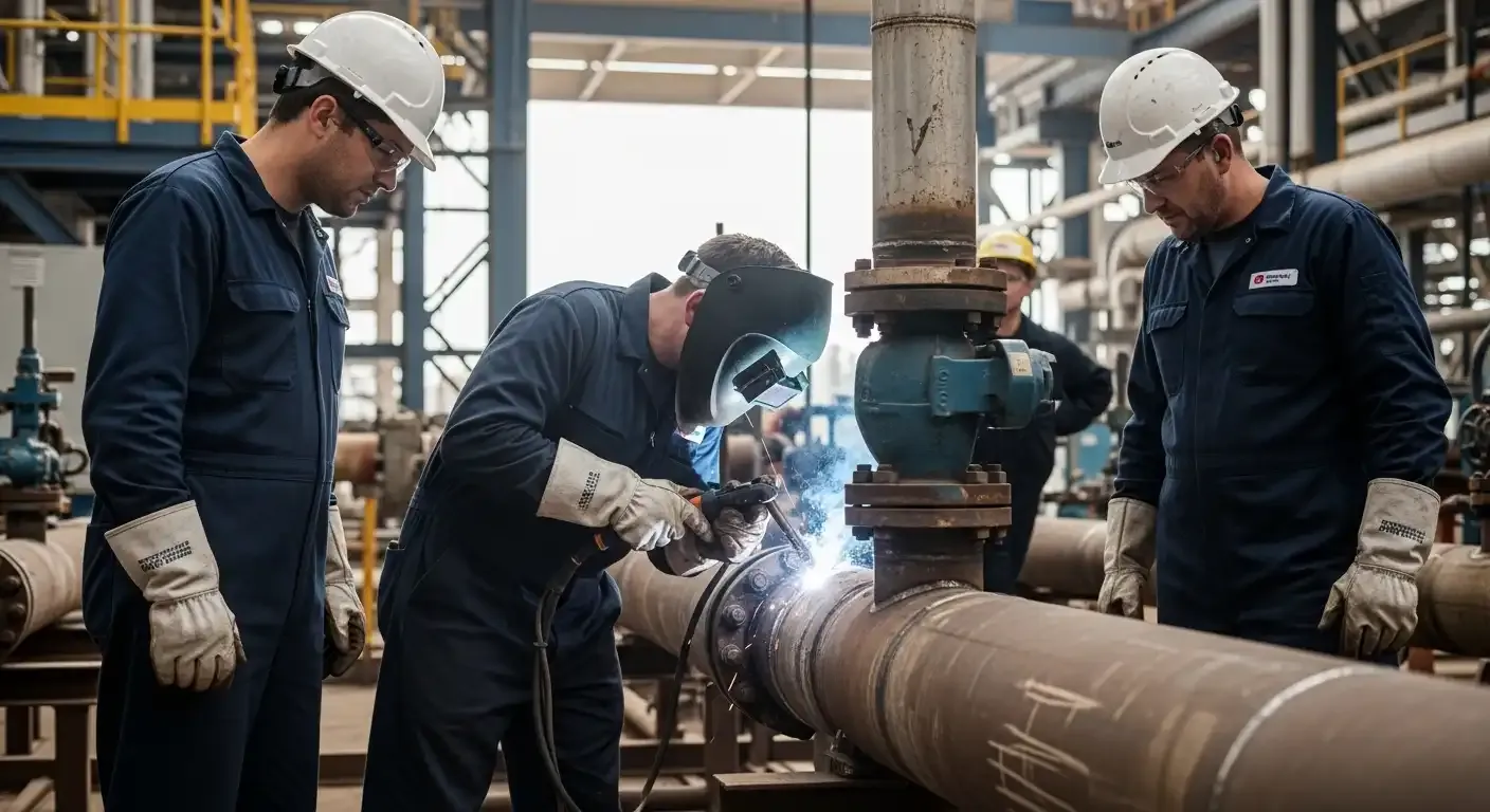 Certificação soldadores AWS/ASME teste prático 6G tubulação P91 ASME