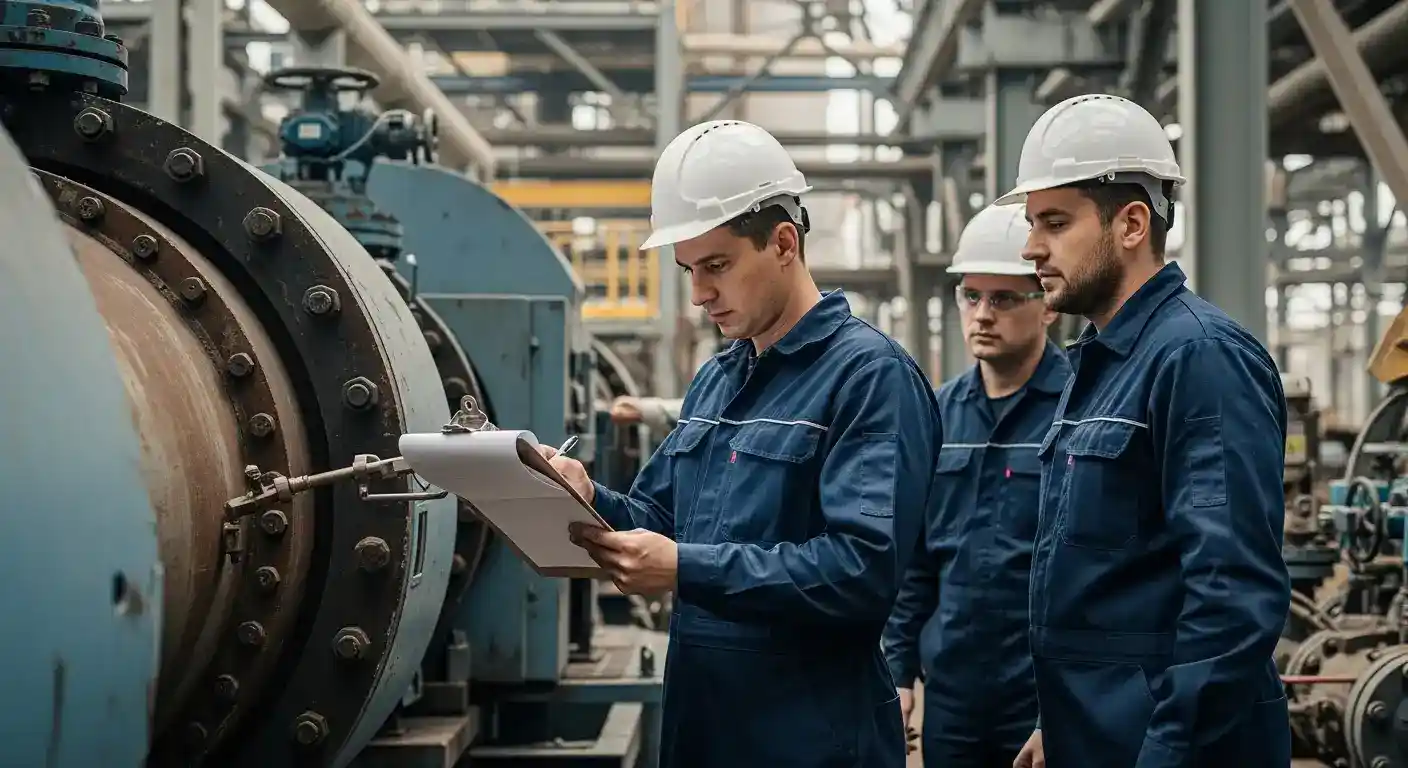 Laudo de Caldeira NR-13 sendo elaborado por engenheiro qualificado, garantindo a segurança e conformidade do equipamento.